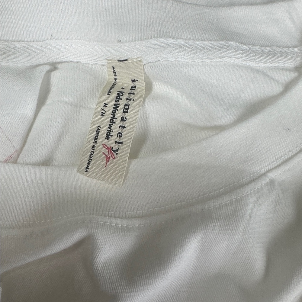 NWOT Free People x Kids Worldwide Try Your Best Sleep Tee Oversized Graphic - Picture 9 of 9